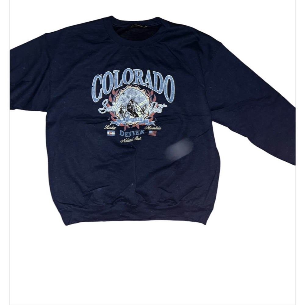 Pretty Little Thing navy blue Crewneck